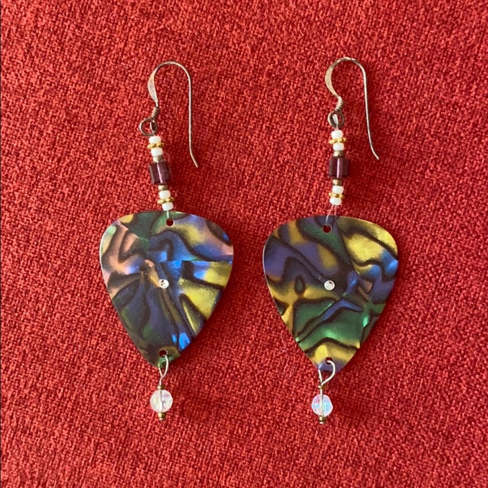 Handmade Guitar Pick Earrings
